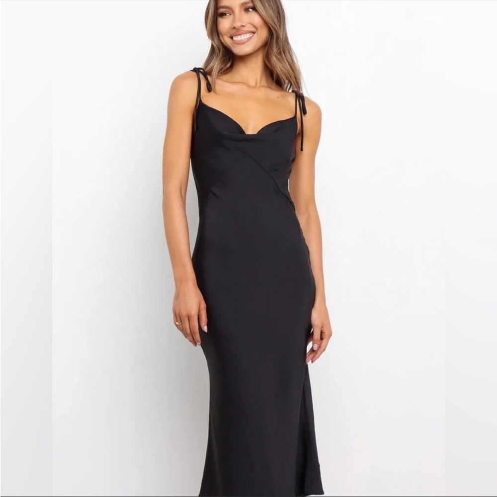 Petal and Pup black tie Silk dress